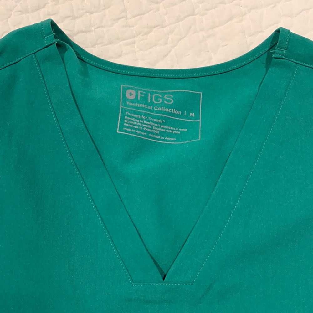 Figs green scrub top!